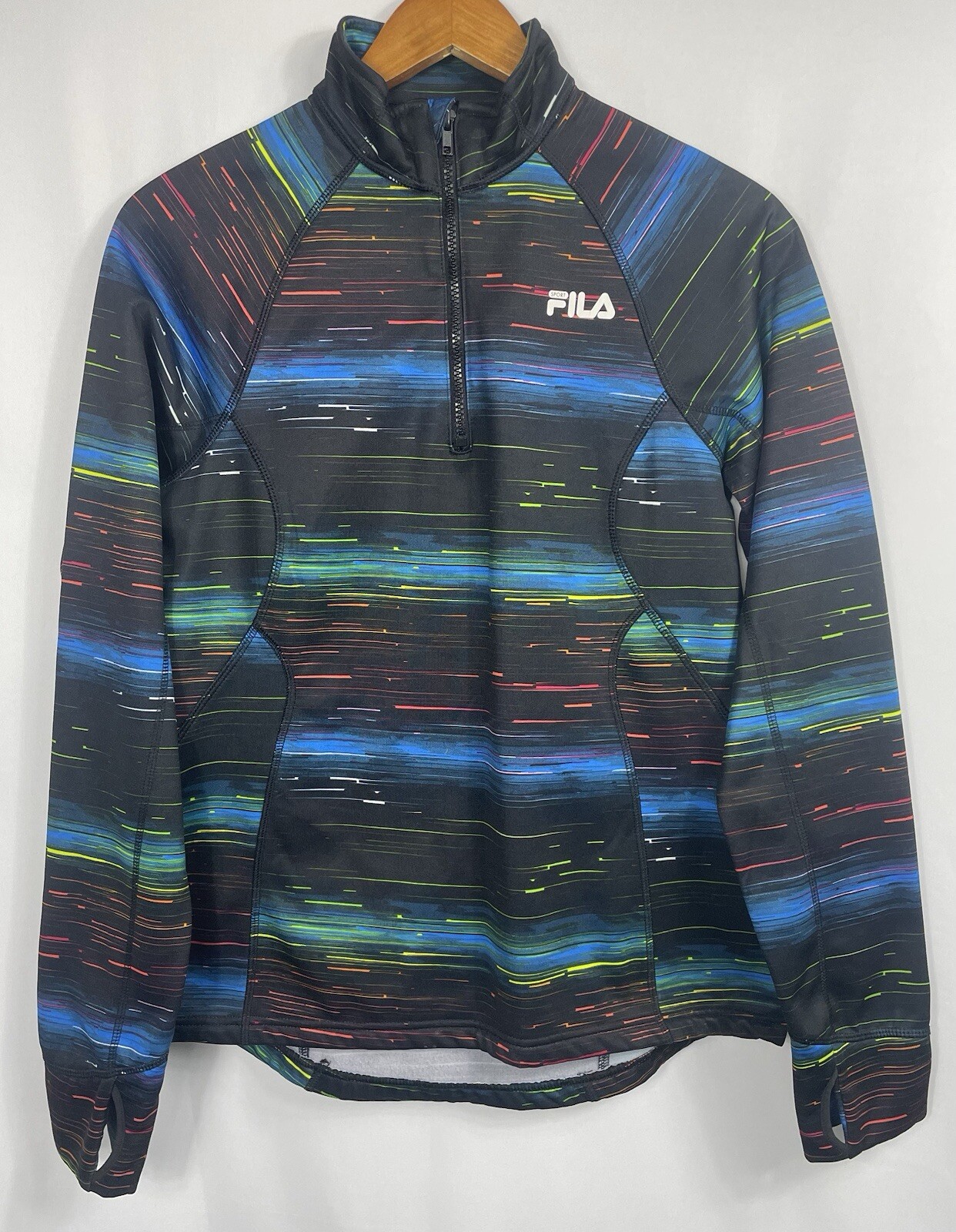 FILA Sport Giacca Donna MEDIA Multicolore 1 4 Zip con Fori per Pollice
