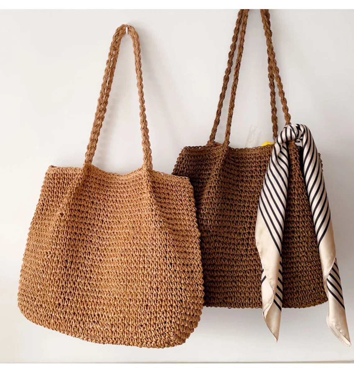Straw handbags designer clearance