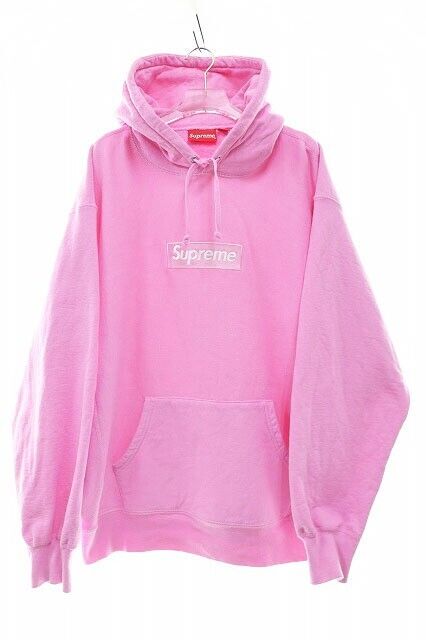 Supreme 21AW Box Logo Hooded Sweatshirt Pink Hoodie Men's Supreme 21AW Box Logo Hooded Sweatshirt Pink Hoodie Men's