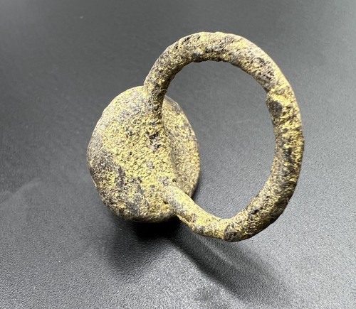 Vintage Antique Ancient Jewelry Ornaments Bronze Old Ring - 第 6/11 張圖片
