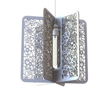 Lampadario a sospensione design floreale, lampada artigianale