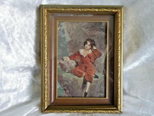 SIR THOMAS LAWRENCE VINTAGE PRINT RED BOY FRAMED & UNDER GLASS EX COND SEE PICS