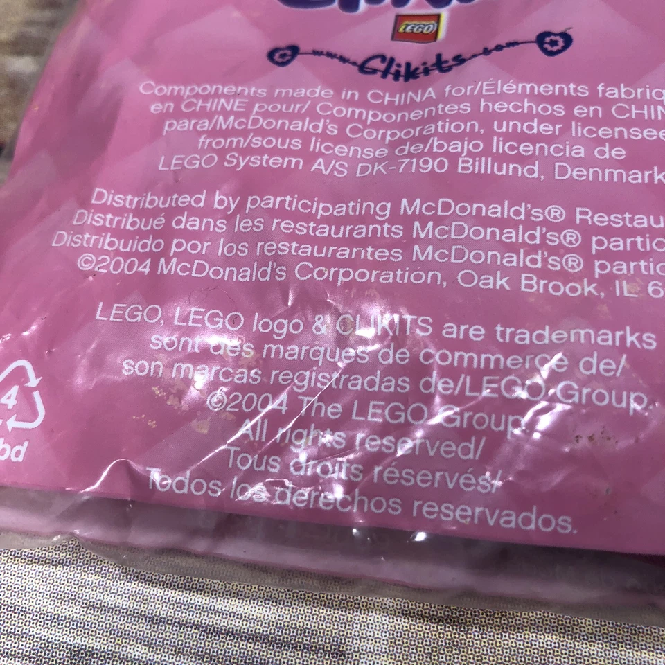 NEW LEGO Clikits McDonalds Fashion Jewelry Designer Lot of 2 Set 2004 Pink - Image 4 of 4