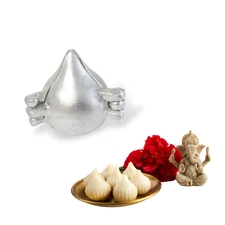 IKM Aluminum Modak Mold - Perfectly Shaped Modaks for Ganesh Chaturthi