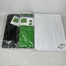 LS 6'x9' Black Green White Muslin Backdrop Photography Studio Screen Background