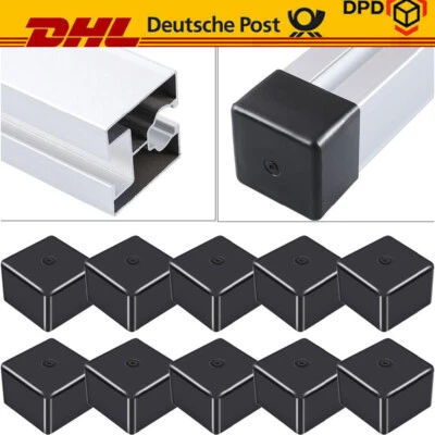 End Cap Solar Rail Cover Cap PV Profile Grey To Black 40x40mm Finish