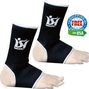 RDX Ankle Foot Support Anklet Pair Pads MMA Brace Guards Sports Boxing US