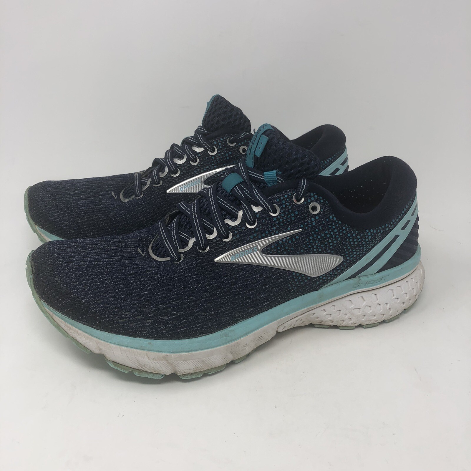 Brooks Women Ghost 11 Running Navy/Grey/Blue Running Shoes Size 8 ...