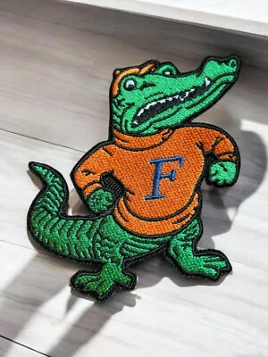 HANDMADE Florida Gator Embroidery Patch 3.77" X 3.77