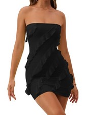 Women's Strapless Bodycon Mini Dress (See Description for measurements)