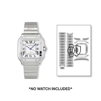 Uhrenschutzfolie für Cartier Santos Mittleres Modell WSSA0029 uvm.