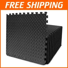 Interlocking Foam Gym Mats 24x24 - 12/24/48 Tiles Set