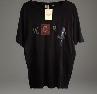 Hasbro Junk Food Black Scrabble Word Graphic T-Shirt  Men's Size Large NWT