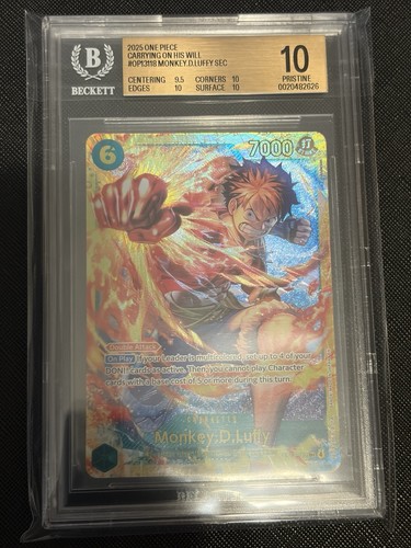 Monkey.D.Luffy graded BGS 10 for sale on eBay