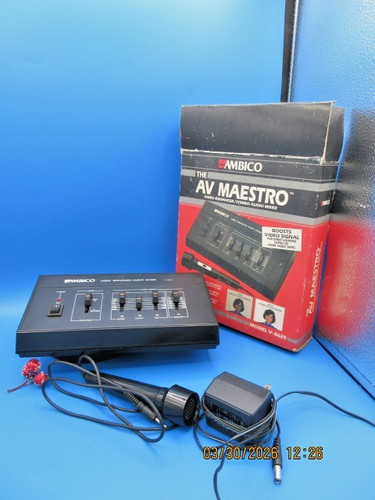 Vintage Ambico AV Maestro Video Enhancer & Stereo Audio Mixer Model V-0629