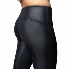 Jane and Bleecker Ladies' Faux Leather Legging Pants Black L