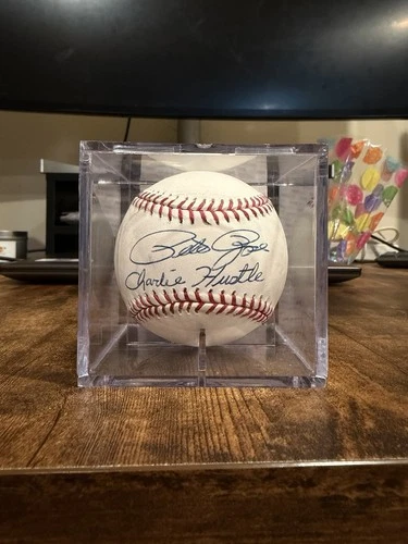 Pete Rose Signed Baseball “Charlie Hustle” Inscription PSA Official Bud Selig