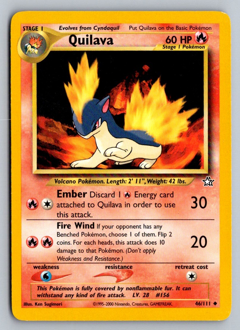 Quilava (46) Uncommon Neo Genesis 046/111 NM