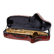 Crossrock Low A Baritone Saxophone Case with Wheels  Polycarbonate Hard Shell