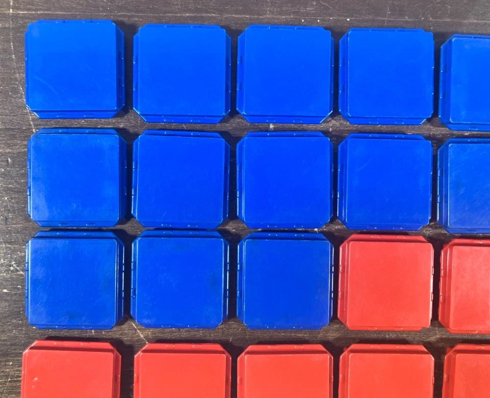 Vintage Tupperware Toy Build-O-Fun Building Blocks 115 Piece Lot TupperToy 60's - Image 2 of 4