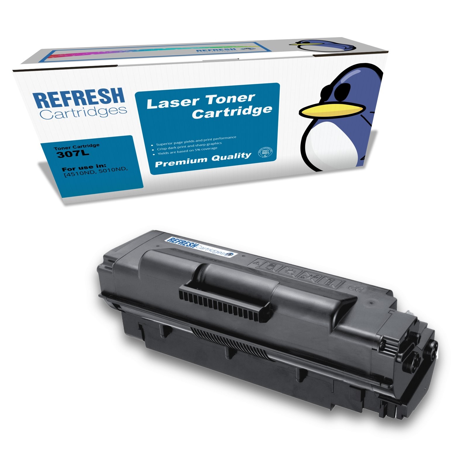 Refresh Cartridges Black 307L Toner Compatible With Samsung Printers
