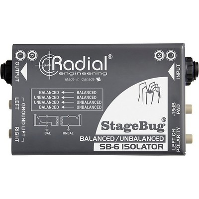 Radial Engineering StageBug SB6 Passive Stereo Line Isolator