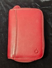 FranklinCovey Red Napa Leather Affinity Universal PDA Case Wallet
