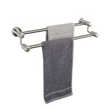Double Bath Towel Bar - Thicken SUS304 Stainless Steel Towel Rack for Bathroo...