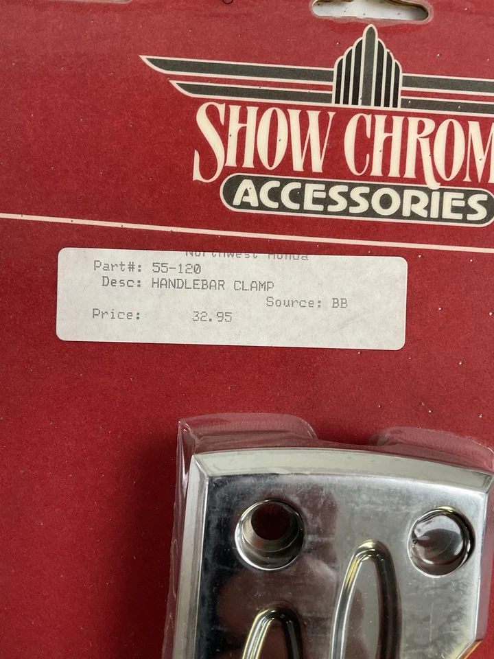 Show Chrome Grooved Handlebar Clamp Honda VTX 1800 R/S 55-120 Foto 3 de 4