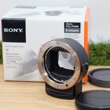 Sony LA-EA3 A-mount to E-mount FE Lens Adapter Black W/ Box Japan Mint  1132D