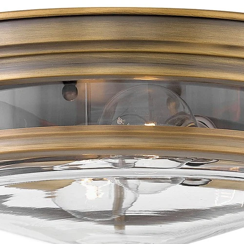 Hinkley Lighting 3302-CL Hadley 2 Light 12"W Flush Mount Bowl - Bronze - Picture 6 of 9