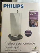 Phillips Digital TV Antenna 15 dB Amplified Enhanced Performance Indoor HDTV