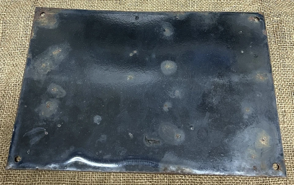 ANTIQUE WWII WW2 BRITISH MILITARY HOME GUARD AW BOMBS PRECAUTIONS ENAMEL SIGN - Image 2 of 2