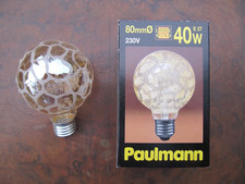 NEU PAULMANN GLOBE G80 KROKOEIS GOLD 142.40  E27 40W Glühbirne DIMMBAR