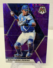 2021 Panini Mosaic - Salvador Perez #137 Quick Pitch Purple Mosaic Prizm /50