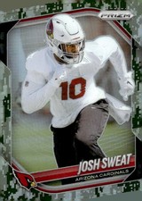2025 Panini Prizm #4 Josh Sweat Forest Camo #/15