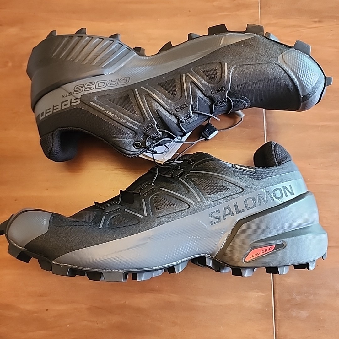 Salomon Speedcross GTX Black Quiet Shade Mens Sz 12 Athletic Gore-Tex Waterproof Salomon Speedcross GTX Black Quiet Shade 475690 Athletic  main image 4