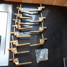 gold UPVC Window Handles X 12