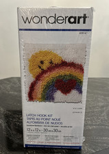Wonderart Latch Hook Kit Sunshine Rainbow 12" x 12" 426141