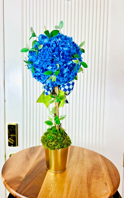 Handcrafted Spring Decor Topiary Centerpiece - Elegant Tabletop Decor Whimsical