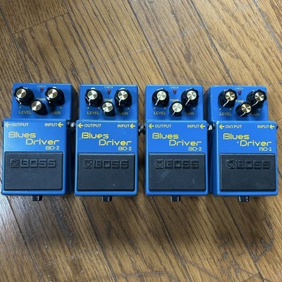 BOSS Blues Driver BD-2 Overdrive Guitar Pedal Early Taiwan Model Used Set