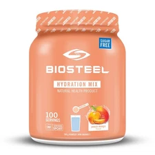Biosteel Hydration Mix Peach Mango Sugar Free Amino Acids 100 Servings NEW