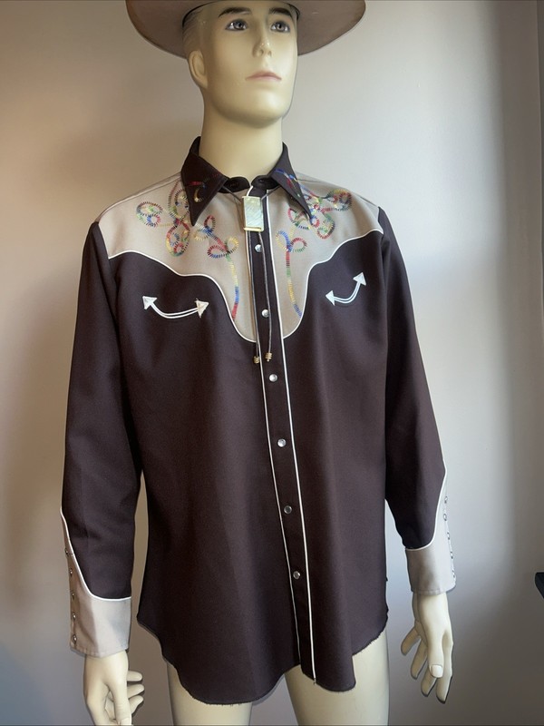 H Bar C Ranchwear Vintage Hollywood Western Shirt, The El Dorado Collection XL