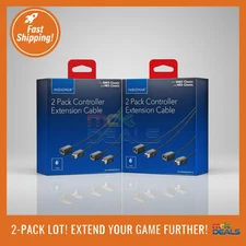 x2 Insignia 2 Pack 6 feet Controller Extension Cable for SNES and NES Classic