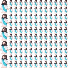 Barydat 200 Pack Mini Jesus Figurines Bulk Tiny Figures Cyan Blue 