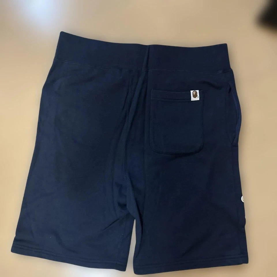 USED A BATHING APE NAVY SHORTS, SIZE L VERYGOOD - Image 2 of 4