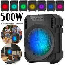 500W Portable Wireless bluetooth Speaker Super Bass Stereo Radio FM TF AUX USB