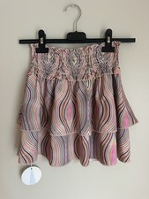 NEW Pleat Collection Girls Scottie Skirt- Peacock Size 12 Smocked Elastic Waist