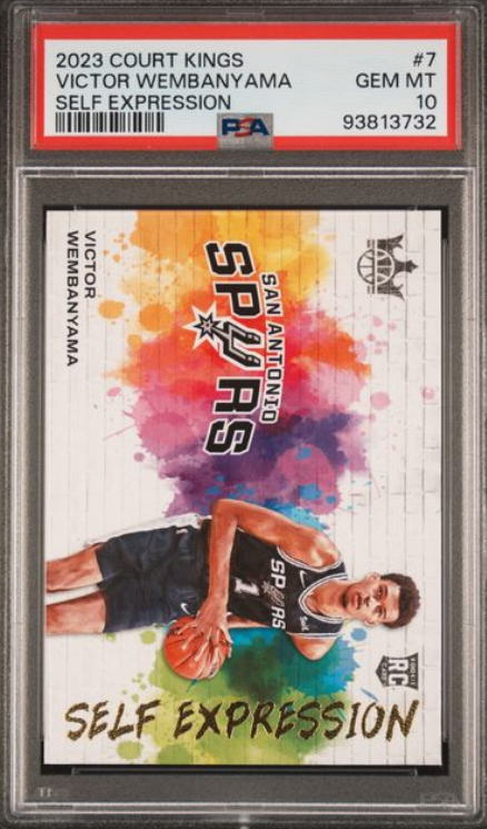 2023-24 Panini Court Kings Self Expression Victor Wembanyama #7 RC PSA 10 GEM