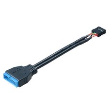 Akasa Cable 0.1m USB 3.0 19-pin to USB 2.0 9-pin AK-CBUB19-10BK